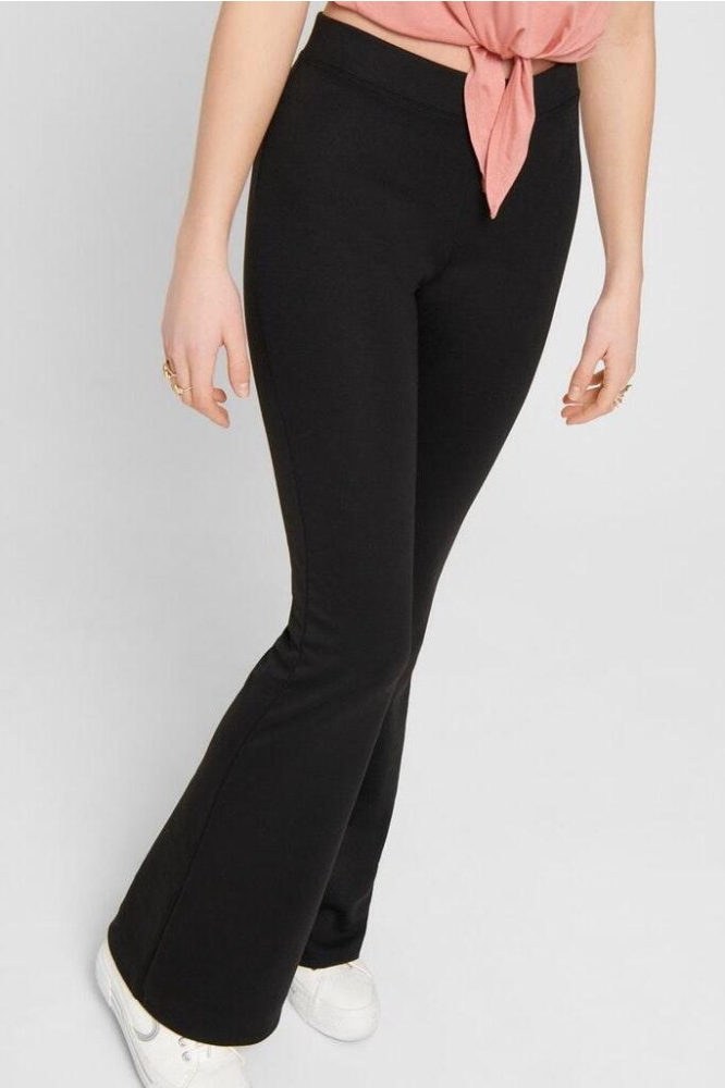 ONLFEVER STRETCH FLAIRED PANTS JRS 15213525 Black